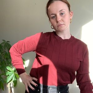 🌞 Silk Rachel Comey Maroon Baylis Pullover NWT